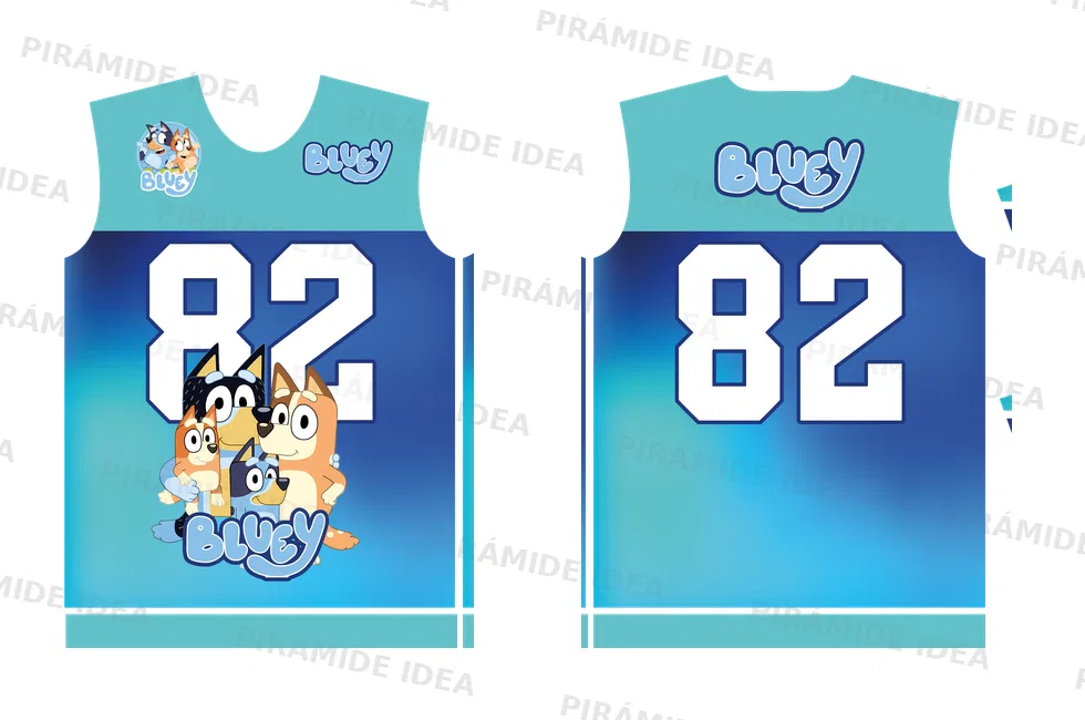 Frente y espalda de Bluey 2 NFL