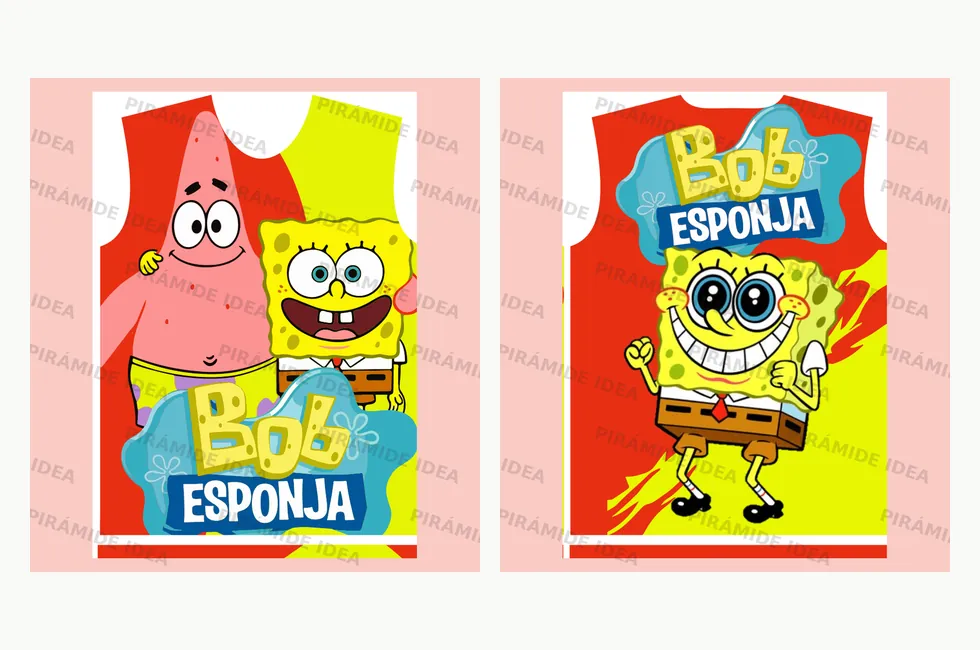 Frente y espalda de Bob Esponja 2
