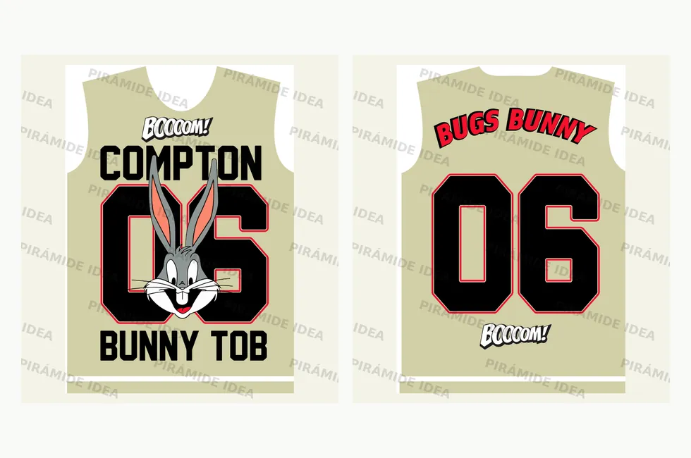 Frente y espalda de Bugs Bunny NFL 2