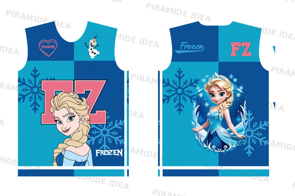 Frente y espalda de Frozen NFL