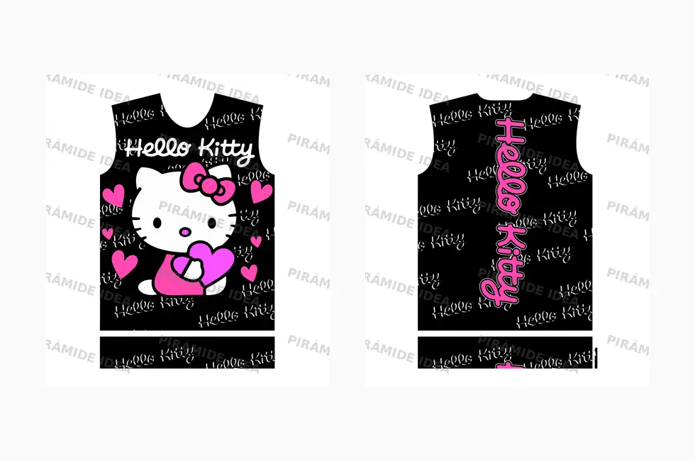 Frente y espalda de Hello Kitty 4