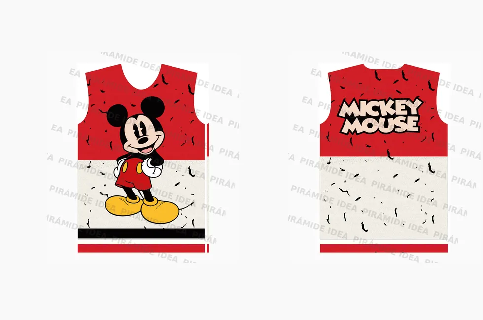 Frente y espalda de Mickey