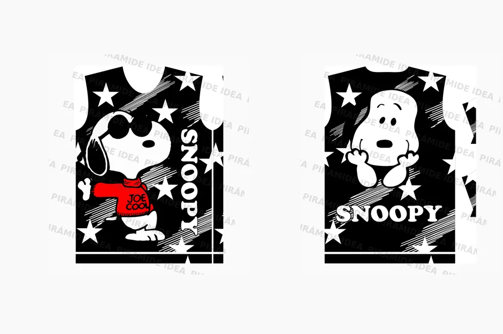 Frente y espalda de Snoopy 1